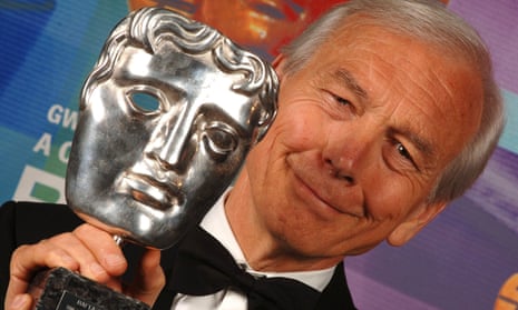 John Humphrys holds a Bafta silver mask. The veteran broadcaster was as notorious for his controversy as he was renowned for his triumphs.