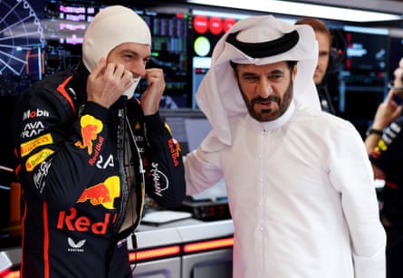 Mohammed Ben Sulayem and Max Verstappen.
