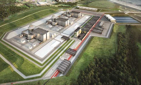An artist’s impression of how the Moorside nuclear plant in Cumbria will look.