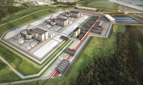 Artist’s impression of how the Moorside nuclear plant in Cumbria may look.