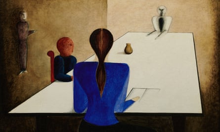 Oskar Schlemmer’s Tischgesellschaft (Group at Table)