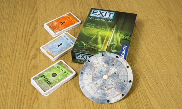 Exit: The Game creates an escape room experience on your dinner table, like a miniature Crystal Maze or Krypton Factor.