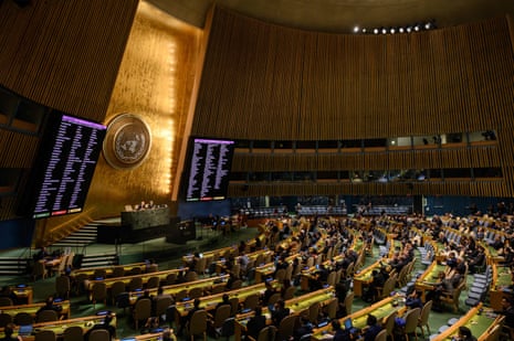 The results show up during a UN general assembly vote that condemned Russia's annexations of parts of Ukraine.
