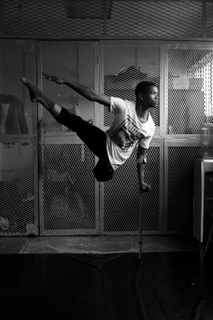 Professional dancer Musa Motha by Alon Skuy (finalist)A South African performer who dances on crutches, poses for a picture in Newtown, Johannesburg. “23-year-old Musa Motha uses gravity to perfect his technique and his work is getting him noticed abroad. “ Motha’s leg was amputated when he was 11-years-old after being diagnosed with cancer. “He had dreams of being a professional soccer player but quickly realised that he wouldn’t be able to pursue this dream. He joined the Vuyani Dance Theatre last year and found his passion.” The company was involved with the University of KwaZulu Natal Drama and Performance Department Pietermaritzburg when they hosted internationally renowned dancer, choreographer, teacher, director and scriptwriter Gregory Maqoma at this year’s Dance Experia Festival. The festival included a masterclasses which was open to the public and ended with a solo performance of Ketima by Maqoma, followed by Rise by Vuyani Dance Theatre choreographers.