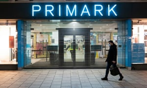 A closed Primark store in Cardiff, Wales.