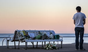 Tributes on the promenade in Nice after the attack