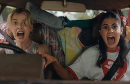 Asher Yasbincek and Ayesha Madon in Heartbreak High.