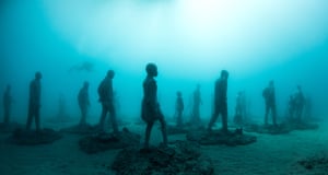 The Rubicon: the figures in place on the seabed