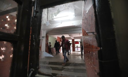 The Sabarmati hostel at the Jawaharlal Nehru University campus in New Delhi, India, after the attack.