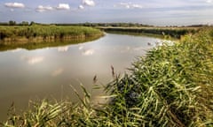 View of the River Alde from Snape Maltings, Suffolk.