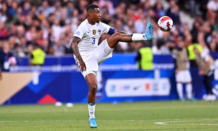 Presnel Kimpembe playing for France against Croatia in the Nations League in June.