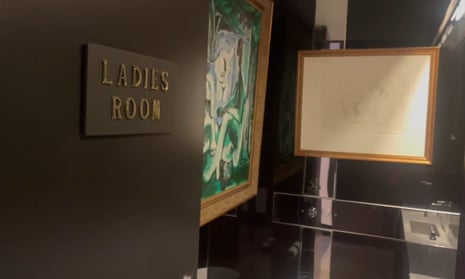 Picasso artworks moved to women's toilets at Australian museum Mona – video