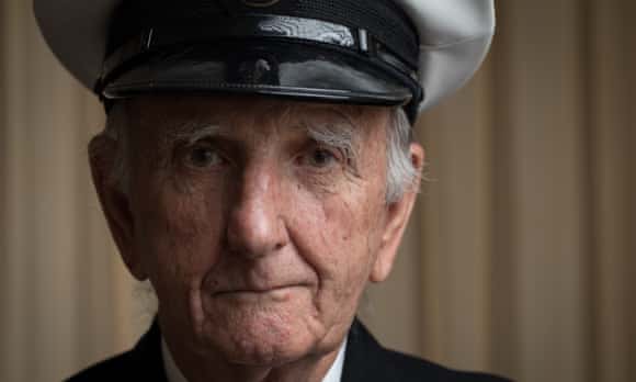 Alan Hellier was the last mariner to escape the sinking bow section of HMAS Voyager