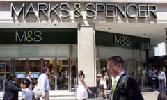 shoppers pass the M&S store in London's Oxford Street