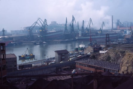 Bilboa’s port in the 1970s, a time when many locals remember a dirty city and estuary.