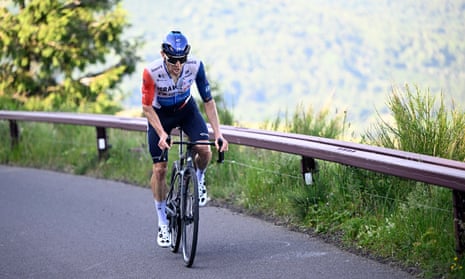 Michael Woods pedals his way to victory at Puy de Dome.