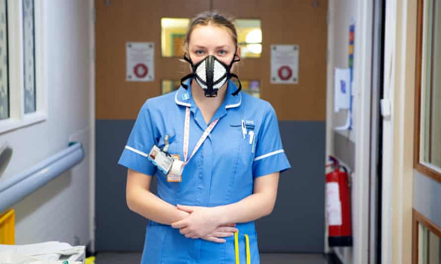 Olivia Robinson, a staff nurse on the Covid ward at the Royal Preston hospital