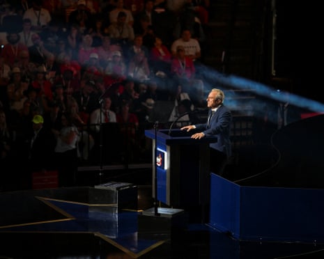 Robert F. Kennedy Jr. speaks at the Republican midterm convention in Dallas.