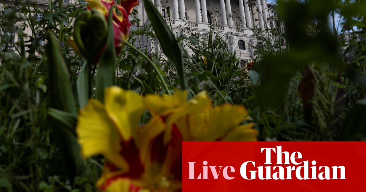 Bank of England expected to leave interest rates as Middle East conflict drives up oil price business live