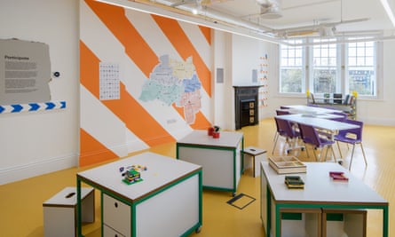 One of the rooms designed to host debates about the urban environment in Newcastle’s Farrell Centre.