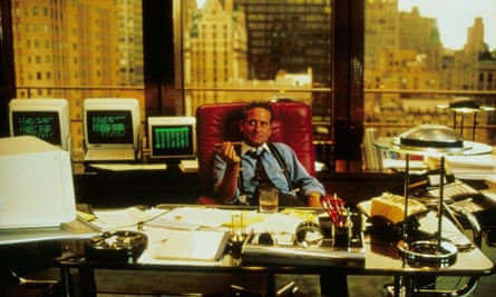 Greed is good: the WeWork founders loved Wall Street, starring Michael Douglas as Gordon Gekko. Now their HQ is in the office block where the film was shot.