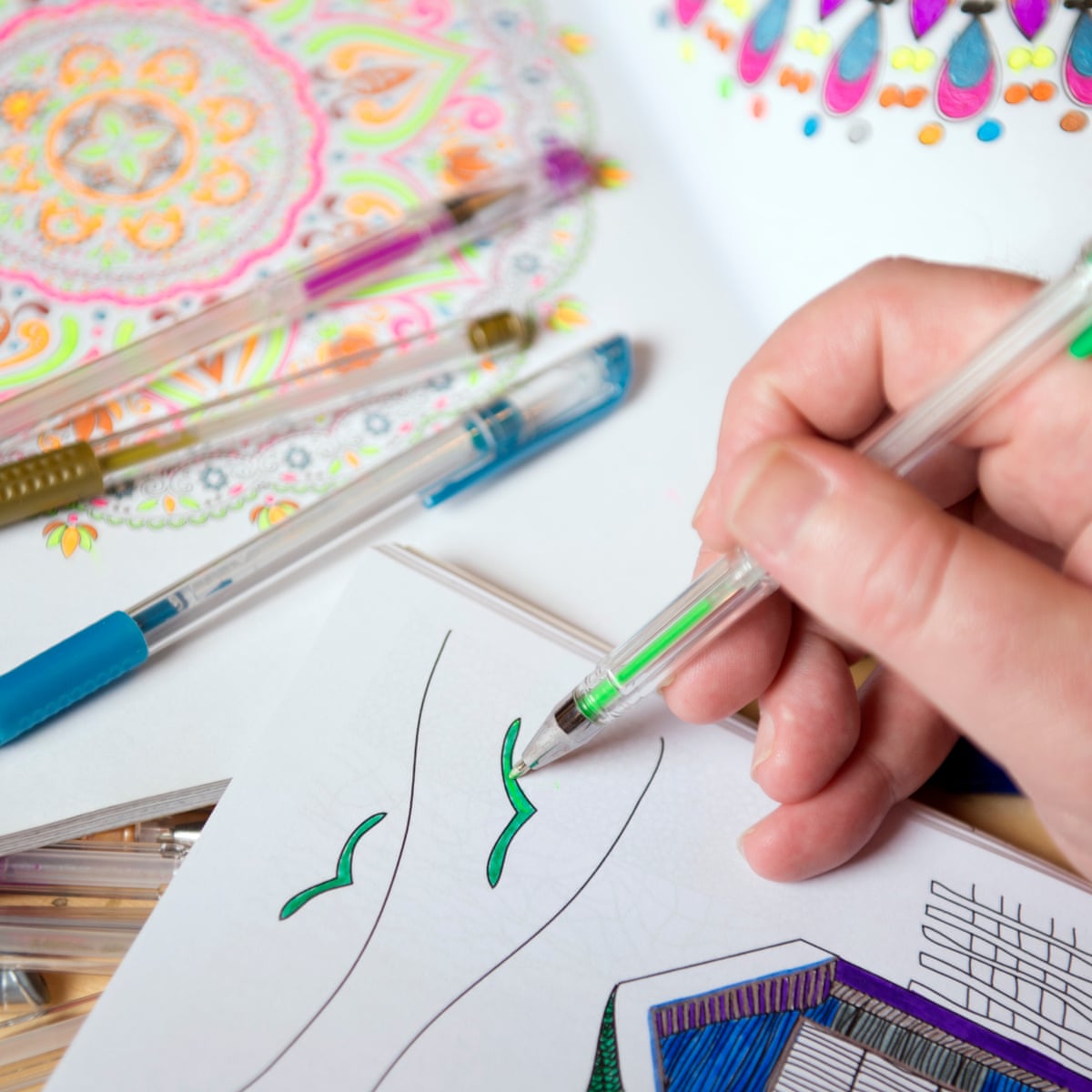 Download Colouring Books For Adults Benefit Mental Health Study Suggests Mental Health The Guardian
