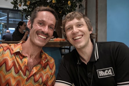 Oli, left, and JD on their date