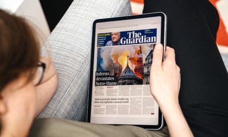 Phone, tablet, laptop, desktop … the Guardian has been a leader online for years and we’re only getting better, reaching more people (and no pay wall! Those who can may pay – and that funds not just our journalism but free reading for those who can’t afford a subscription).
