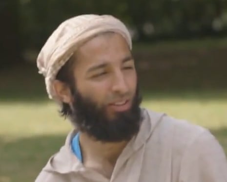 Khuram Butt seen on the Channel 4 documentary The Jihadis Next Door.