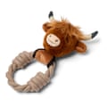 A dog toy made to look like a highland cow