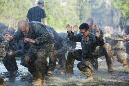 Soldiers take part in the Ranger Course on Fort Benning, Georgia.