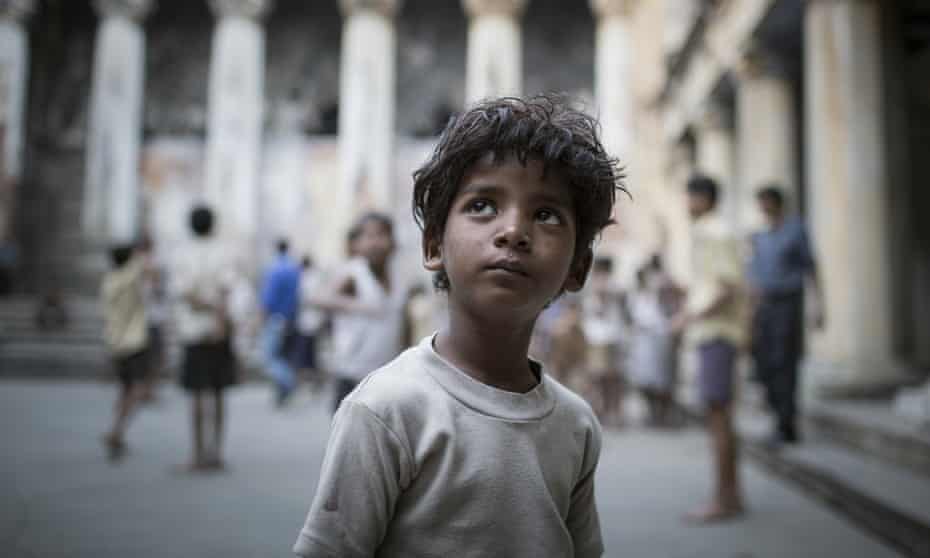 Sunny Pawar in the film Lion, which tells the story of an Indian child who is adopted by a loving family, but most of the millions of unregistered children aren’t so lucky. 