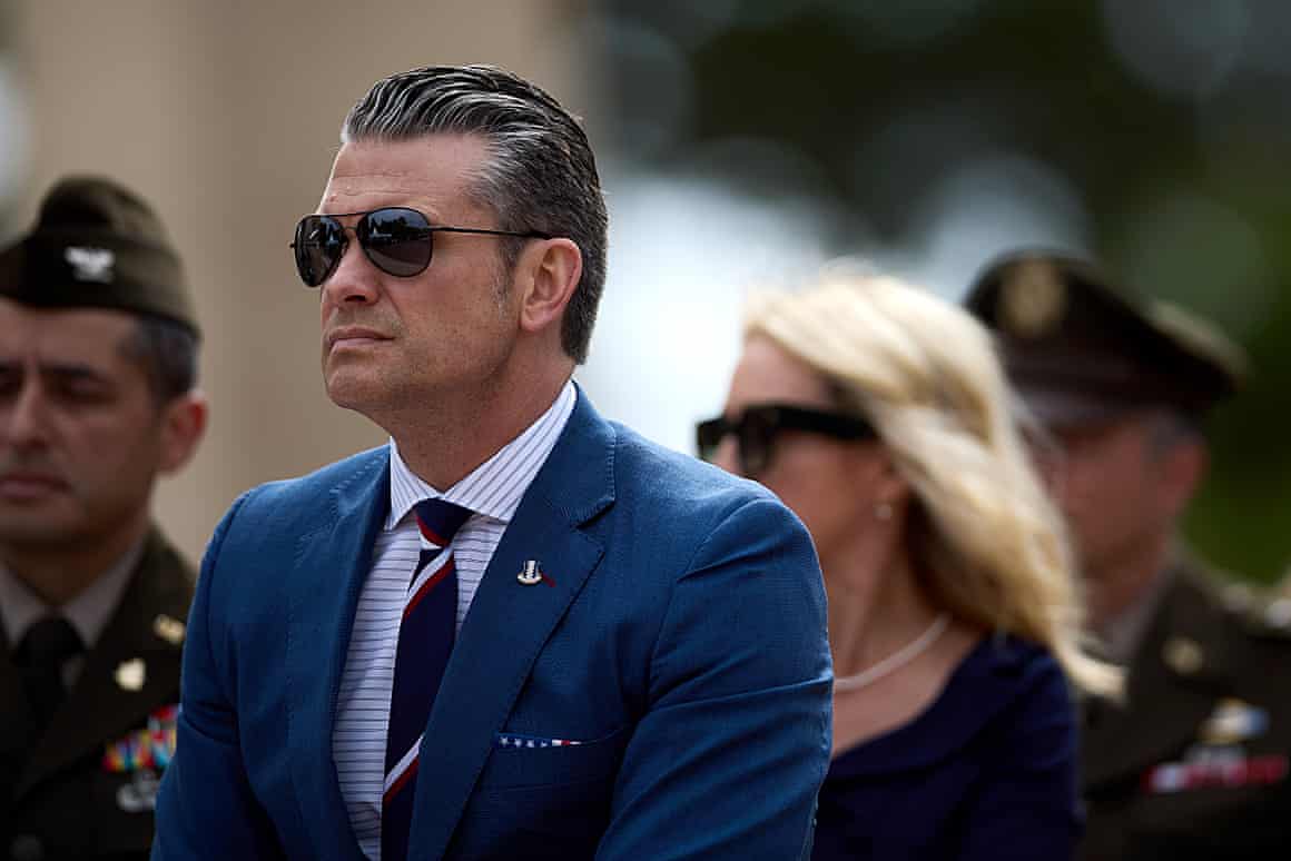 US Secretary of Defence Pete Hegseth.