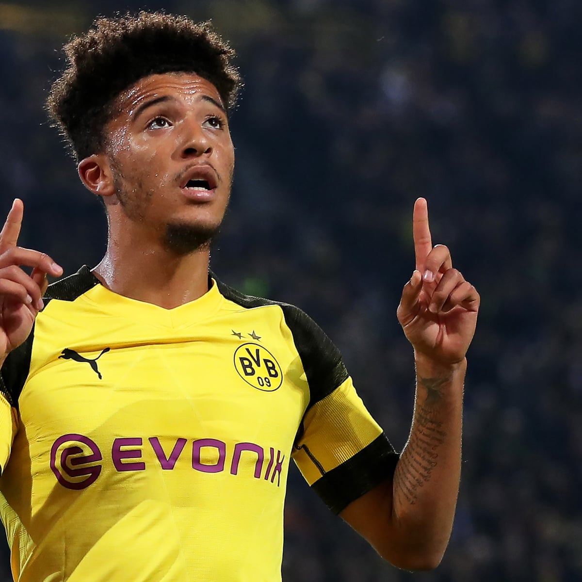 Jadon Sancho Signs New Borussia Dortmund Contract Until 2022 Football The Guardian