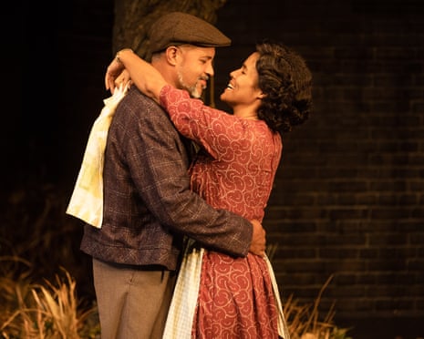Bert LaBonté and Zahra Newman in Sydney Theatre Company’s Fences, 2023. Photo: Daniel Boud ©
