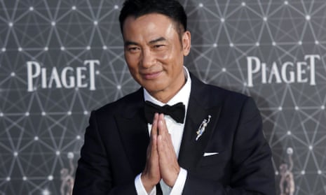 Simon Yam attends the Hong Kong film awards in April 2016