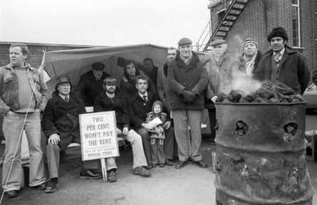 Bilston Steel workers striking for better wages in January 1980.