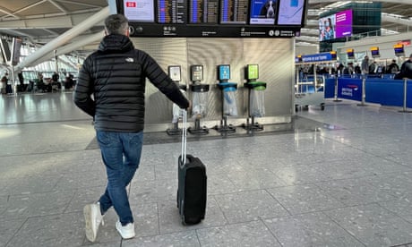 A passenger at Heathrow Terminal 5