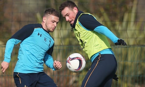 Vincent Janssen, right, a £17m summer signing from AZ Alkmaar, was not even selected on the bench for Tottenham’s Europa League defeat by Gent.