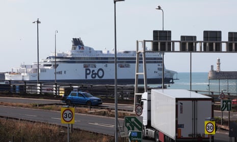 P&O ferry in port