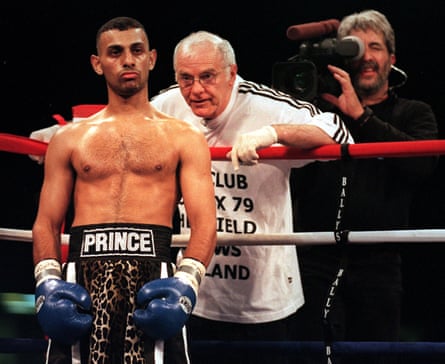 Naseem Hamed and Brendan Ingle together in the corner on the night he defeated Wayne McCullough