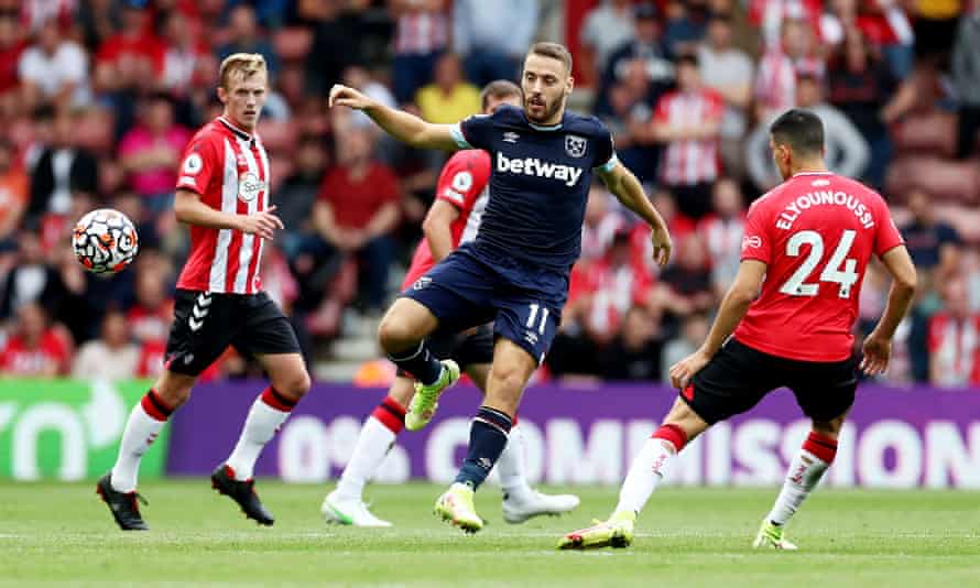 How West Ham shed dysfunction to deliver on their promise of Europe | West Ham United 1 Nikola Vlasic, one of West Ham’s summer signings, in action against Southampton.