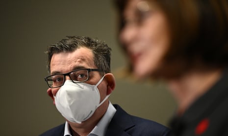 Victorian Premier Daniel Andrews at a press conference at Eastern Health in Melbourne on Thursday. The Andrews government will face a challenge from new microparties including Angry Victorians and the Independence Party at the November state election.