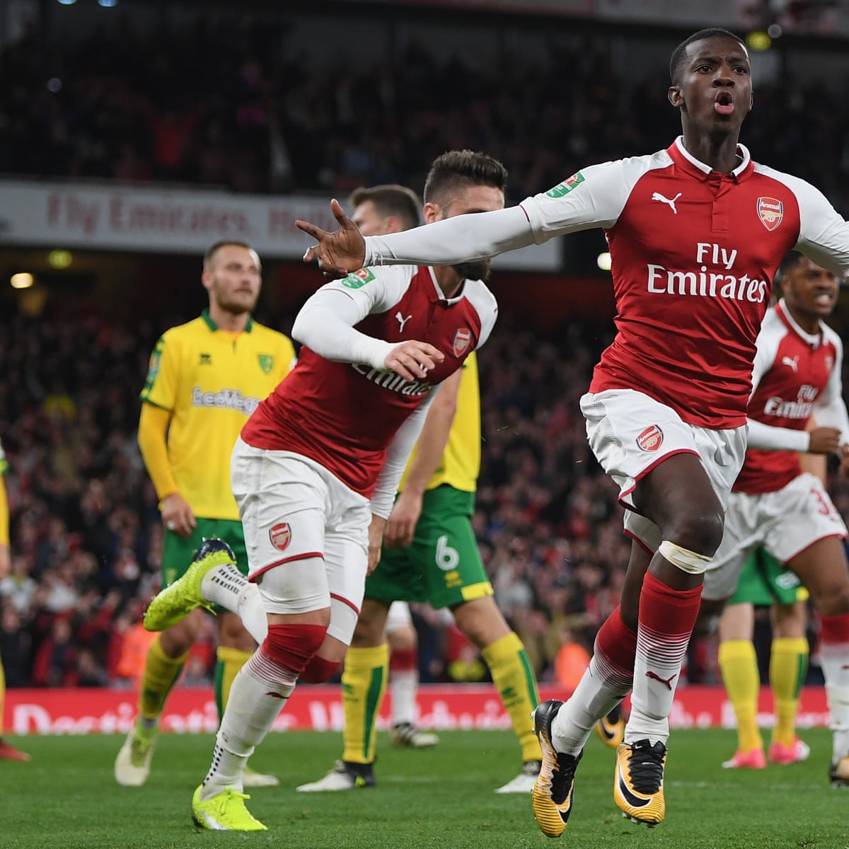 Eddie Nketiah The Young Arsenal Goalscoring Machine Who Chelsea Let Go Arsenal The Guardian