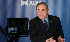 Alex Salmond at the Alba campaign launch.