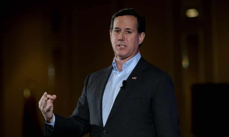 FILE: Rick Santorum Out Of Presidential Race<br>FILE - FEBRUARY 3, 2016: It was reported that former Pennsylvania Sen. Rick Santorum is dropping out of the race for president February 3, 2016. NASHUA, NH - JANUARY 23: Republican presidential candidate Rick Santorum speaks at the NHGOP First In The Nation Town Hall January 23, 2016 in Nashua, New Hampshire. The convention was a day long affair and featured presidential candidates looking to win the first in the nation primary. (Photo by Darren McCollester/Getty Images)