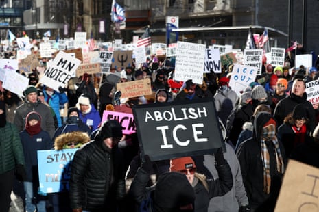 More than 300 anti-ICE protests planned across US this weekend | ICE (US Immigration and Customs Enforcement) | The Guardian