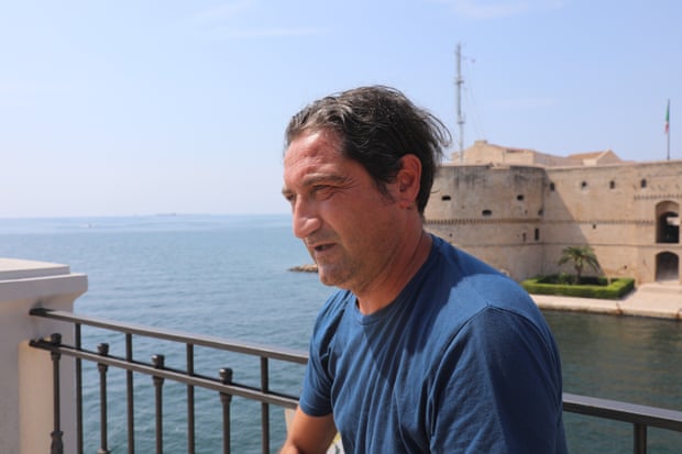 Campaigner and activist Luciano Manna in Taranto