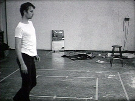 The only thing that was allowed … Nauman’s early film Walking in an Exaggerated Manner Around the Perimeter of a Square.