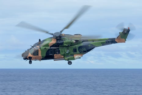 An Australian army MRH-90 Taipan helicopter